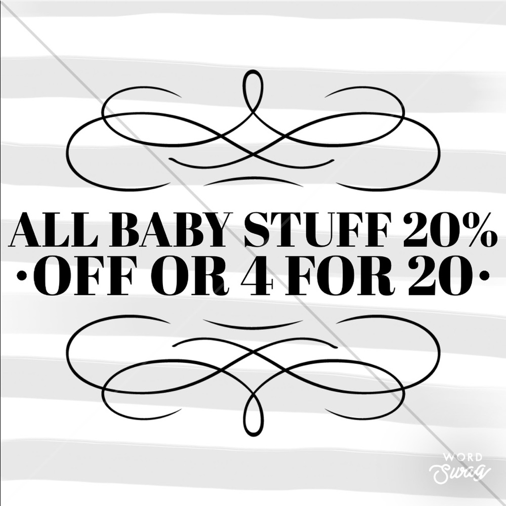 Baby sale end when all items are gone.